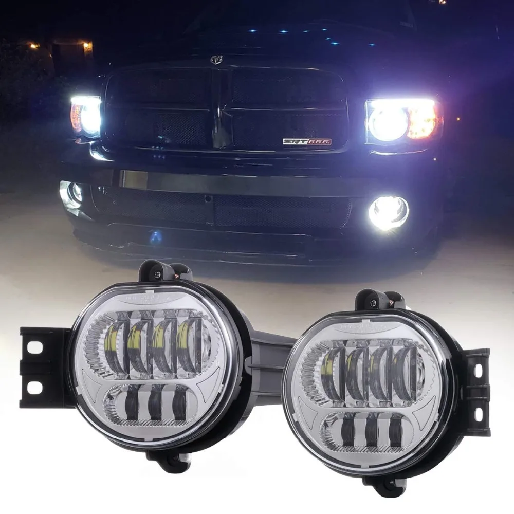 Светодиодные противотуманные фары проходные для Dodge Ram 1500 2500/3500 2002 2003 2004 2006 2007 2008
