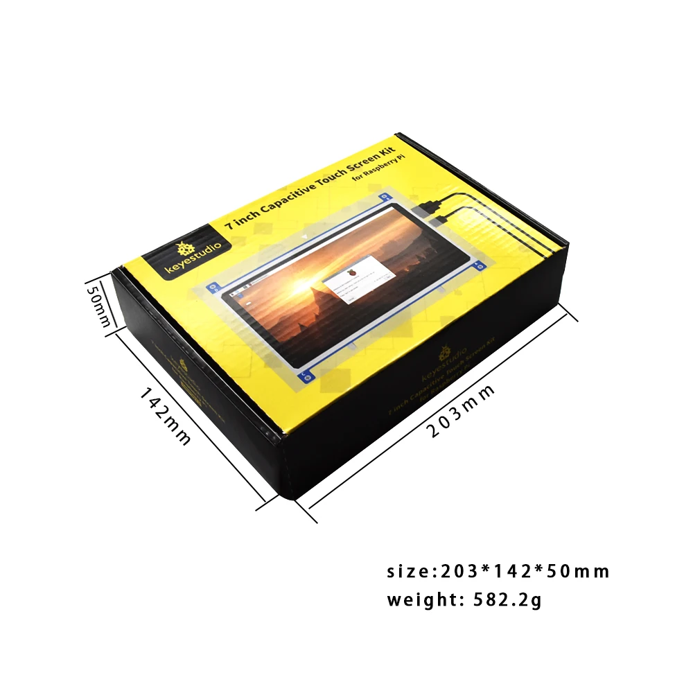 

7 inch Screen Kit for Raspberry Pi Liquid Crystal Screen LCD DIY Capacitive Touch HDMI Display 1024x600 Portable HD Display