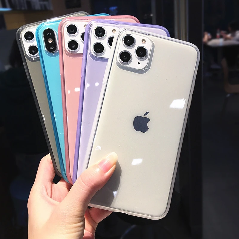 Противоударный прозрачный чехол LOVECOM для телефона iPhone 12 Mini Pro Max 11 XR XS X 7 8 6 Plus