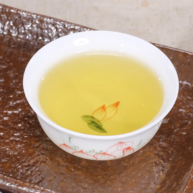 Китайский зеленый органический чай Anxi Tie Guan Yin экологический с ароматом османтуса