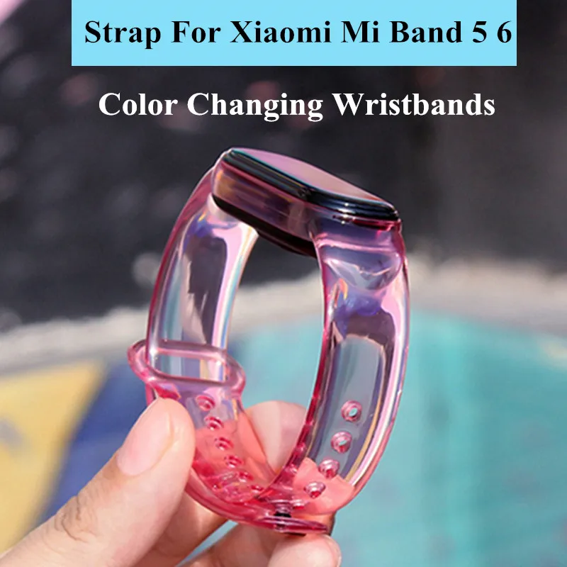 Сменный прозрачный силиконовый ремешок для браслета Xiaomi Mi Band 6 mi band 5 | Электроника