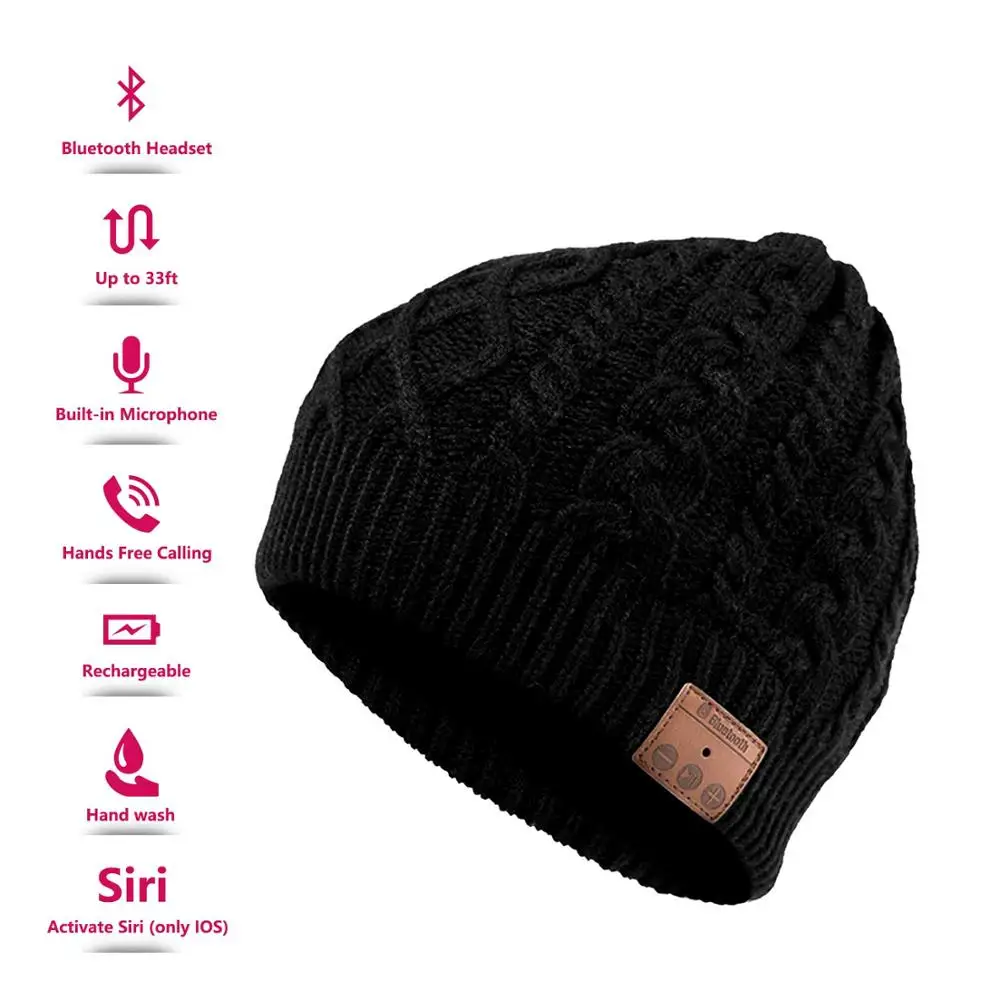 2020 беспроводные Bluetooth наушники Гарнитура Наушники Умная музыкальная шапка