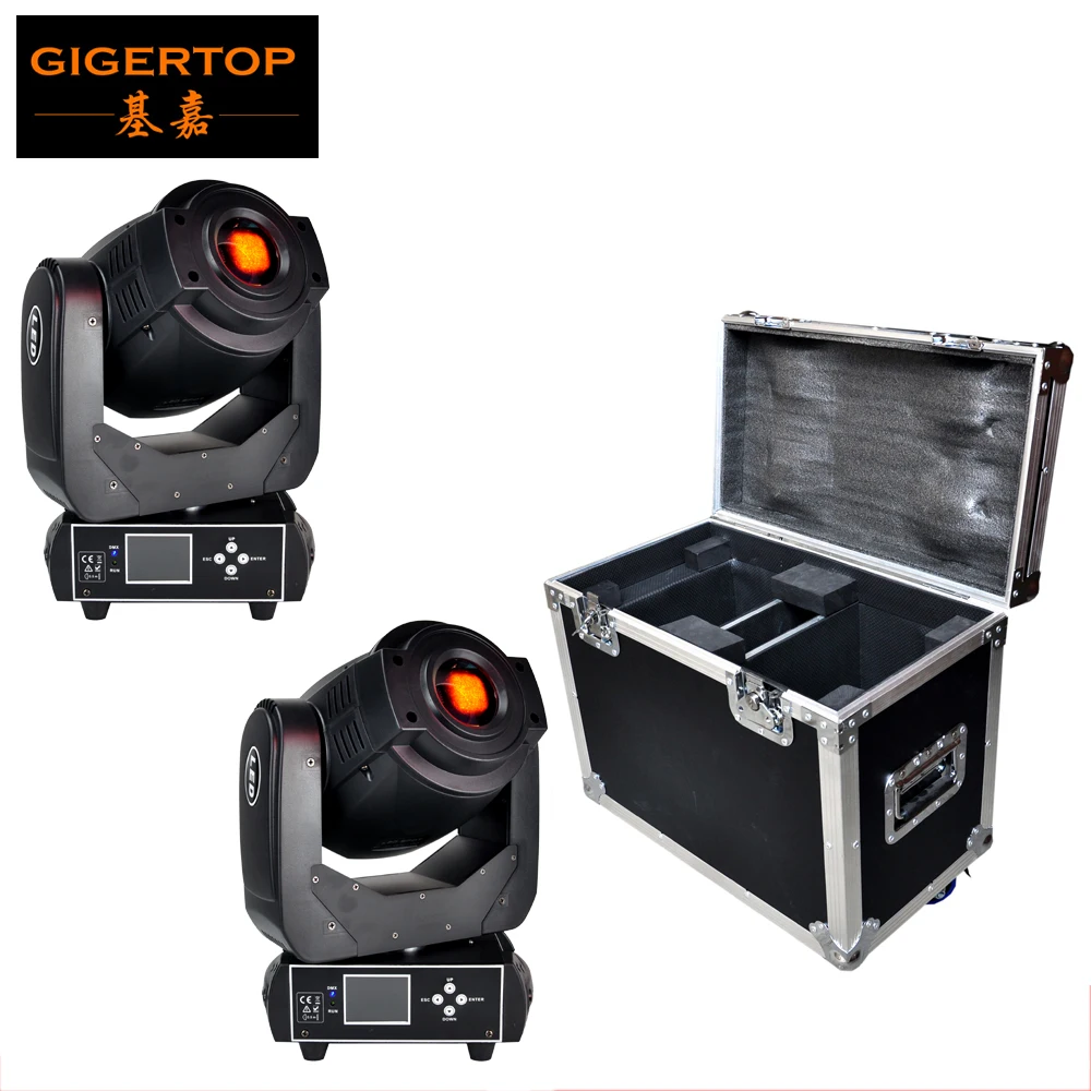 

Free Shipping 2IN1 Flightcase 90W Led Moving Head Spot Light LCD Display High Quality High Brightness 90W Moving Spot Beam Light