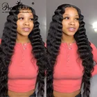 4x4 5x5 6x6 прозрачные свободные глубокие волнистые парики бразильские человеческие волосы Wigs13x6 HD кружевные передние человеческие волосы парик Promqueen парик для женщин