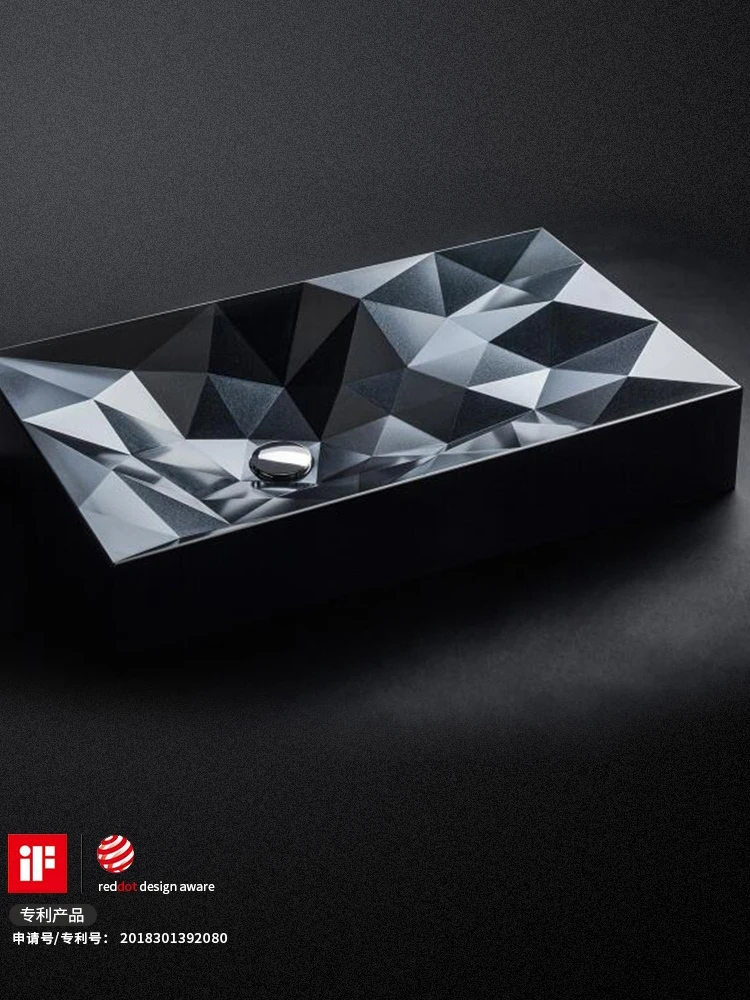 Скандинавский простой умывальник керамические раковины для ванной черная