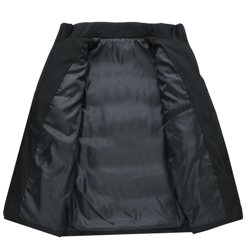 Лидер продаж новинка зимняя мужская ультратонкая пуховая куртка на молнии