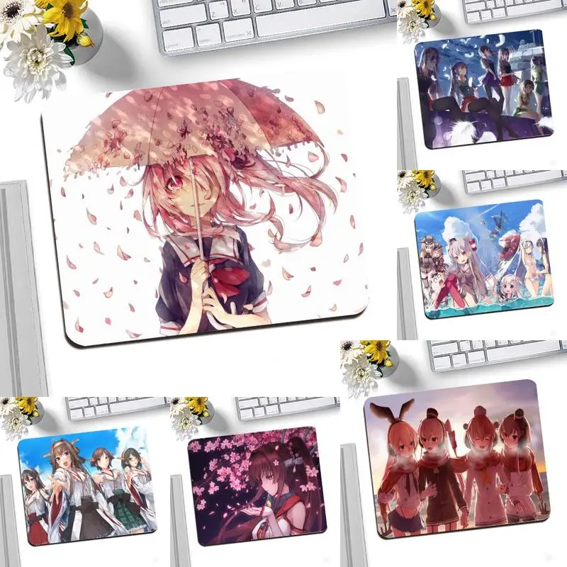 

Kantai Collection Locking Edge Mouse Pad Game Desktop Mousepad Gaming Small Mouse Pad 25X20CM Keyboard Mat