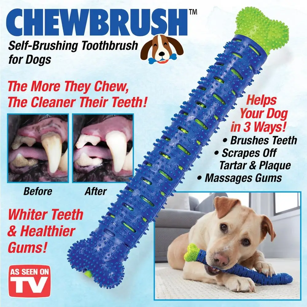 

New Hot Sale Chewbrush Self Brushing Toothbrush Chewtoys For Dogs Cats Pets Dental Care