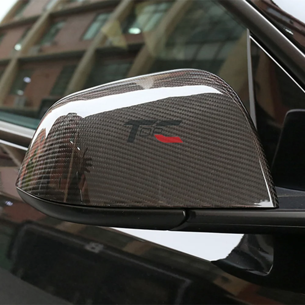 Крышка для зеркала заднего вида TOPC из настоящего углеродного волокна Tesla Model 3 Y X S