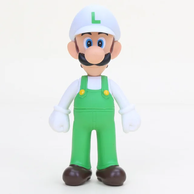 white hat luyi 8-12 см Фигурки "Супер Марио" игрушки Super Mario Bros Bowser Luigi Koopa Yoshi Mario Maker Odyssey ПВХ фигурка модель игрушки куклы - Цвет: white hat luyi