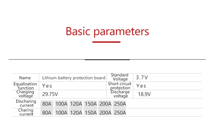 Daly 3,7 V 7s 24V Li-Ion Bms 29,4 v литиевый аккумулятор Bms зарядное напряжение 29,4 v 80A 100A 150A 200a Bms Pcm для литиевых аккумуляторов