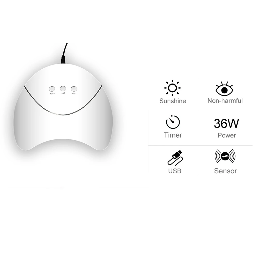 УФ-лампа для сушки гель-лака с 3 настройками таймера | Красота и здоровье