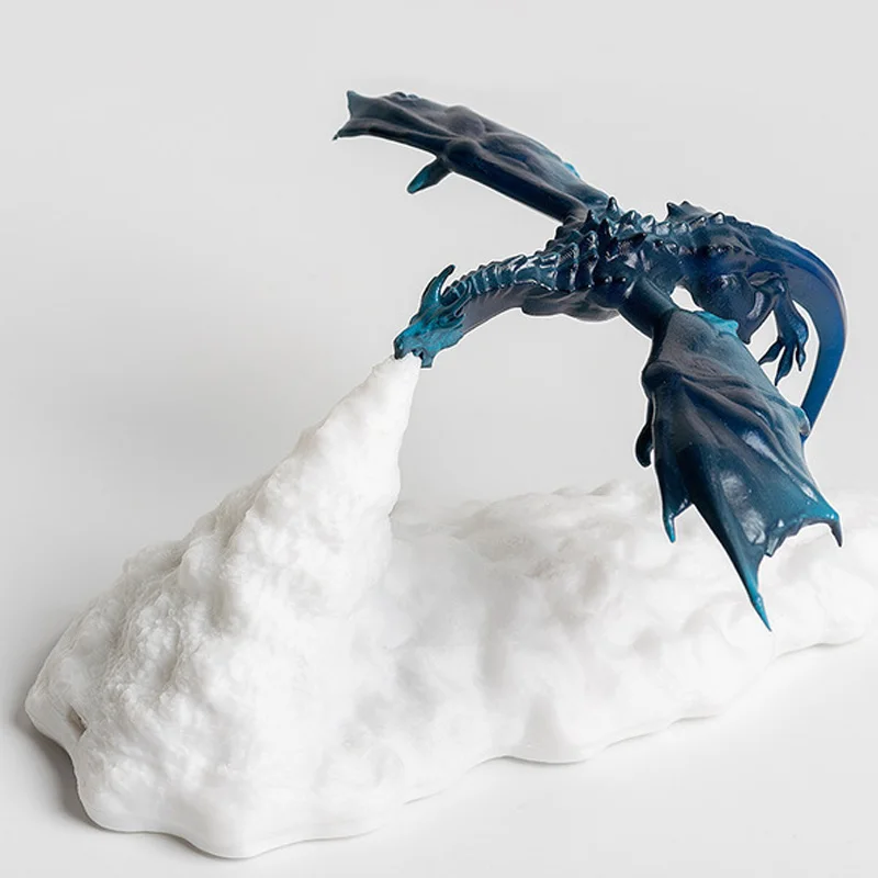 

Светодиодная креативная настольная лампа в Форме Дракона с дышащим огнем, подарок, 3D печатная лампа, светильник, Рождественское украшение д...