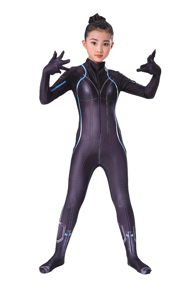 Детские Для женщин Мстители Черная Вдова Косплэй костюм Наталья Alianovna Романова