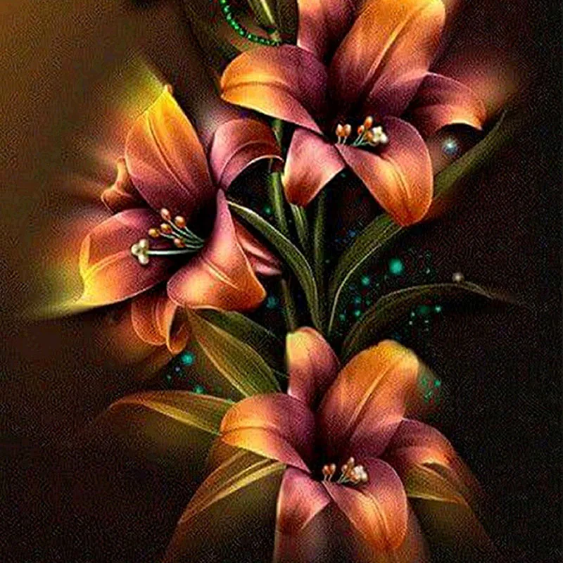 

5D DIY Diamond Painting Flowers Daisy Full Round Mosaic Flowers Rose Diamond Embroidery Home Decor Wall Art