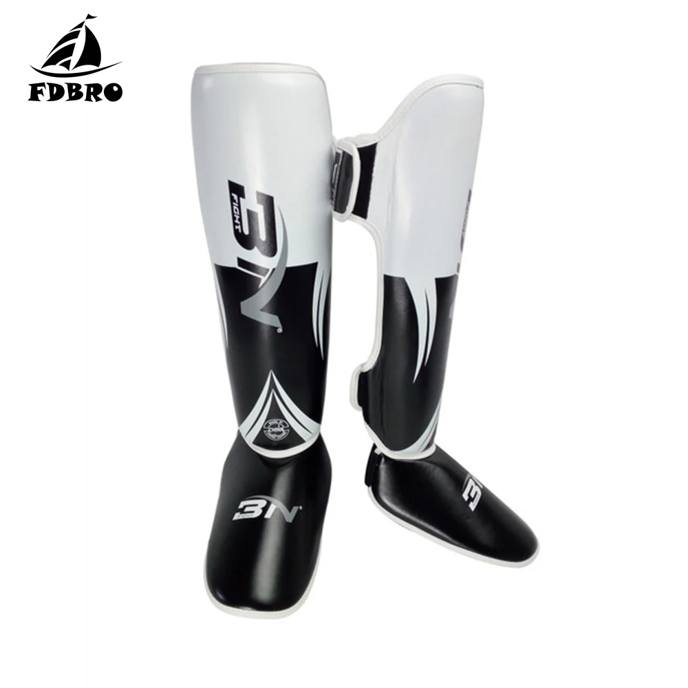 Фдбро высокое качество ПУ кожа бокса ММА щитки лодыжки протектор Муай Тай