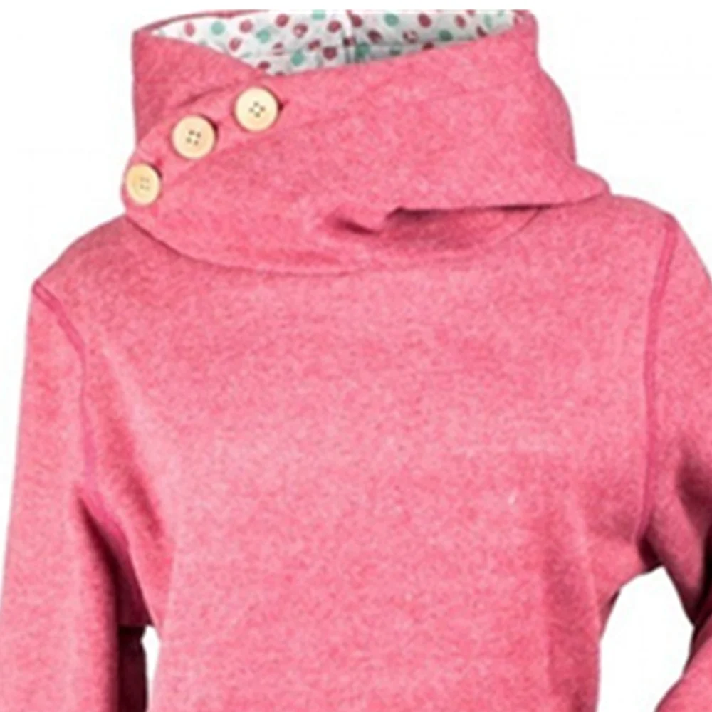 

Maternity Dresses Fashion Solid Three Button Leather Long Sleeve Pocket Top Hooded Sweater Pregnant Clothes