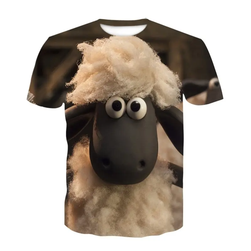 Новинка 2020 года Детская одежда в стиле Харадзюку из фильма ягненок Шон 3D