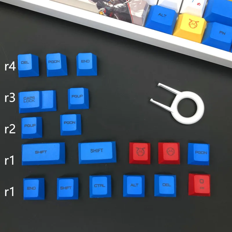 Механическая клавиатура Gundam PBT колпачки клавиш Cherry high 104 108 клавиши робот из