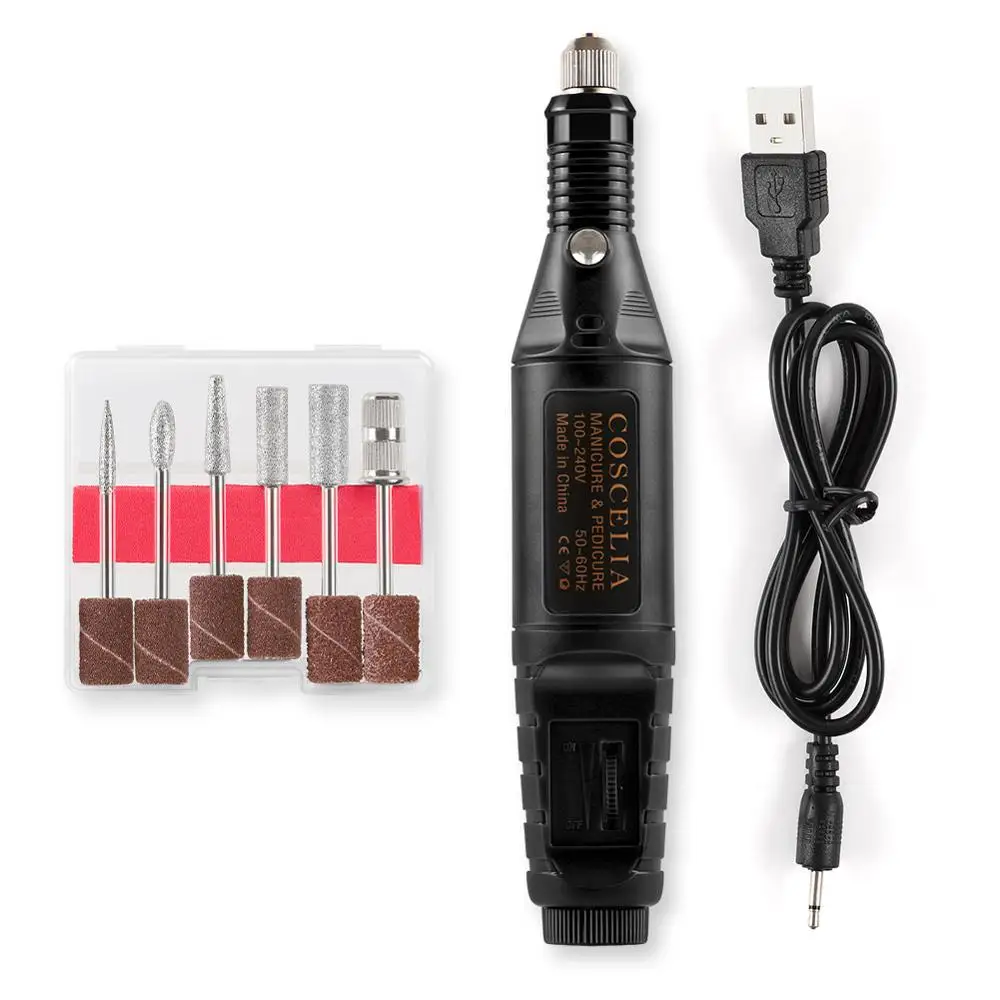 USB Mini Machine 05 Резак для Электрический маникюр ногтей дрель фреза для маникюра ногтей сверла керамическая фреза маникюрный станок 110 V-240 V - Цвет: USB Mini Machine 05