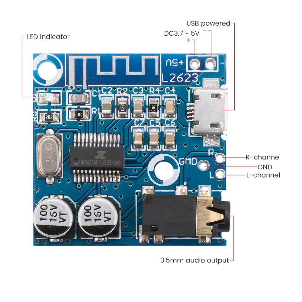 MP3 Bluetooth декодер AIYIMA плата без потерь автомобильный динамик аудио усилитель