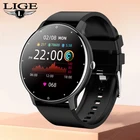 Смарт-часы LIGE мужские водонепроницаемые с сенсорным экраном и Bluetooth