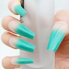 Искусственные ногти зеленого цвета с разным дизайном для ежедневного использования и особых случаев искусственные ногти Типсы безклеевые Длинные Короткие 24 шт.