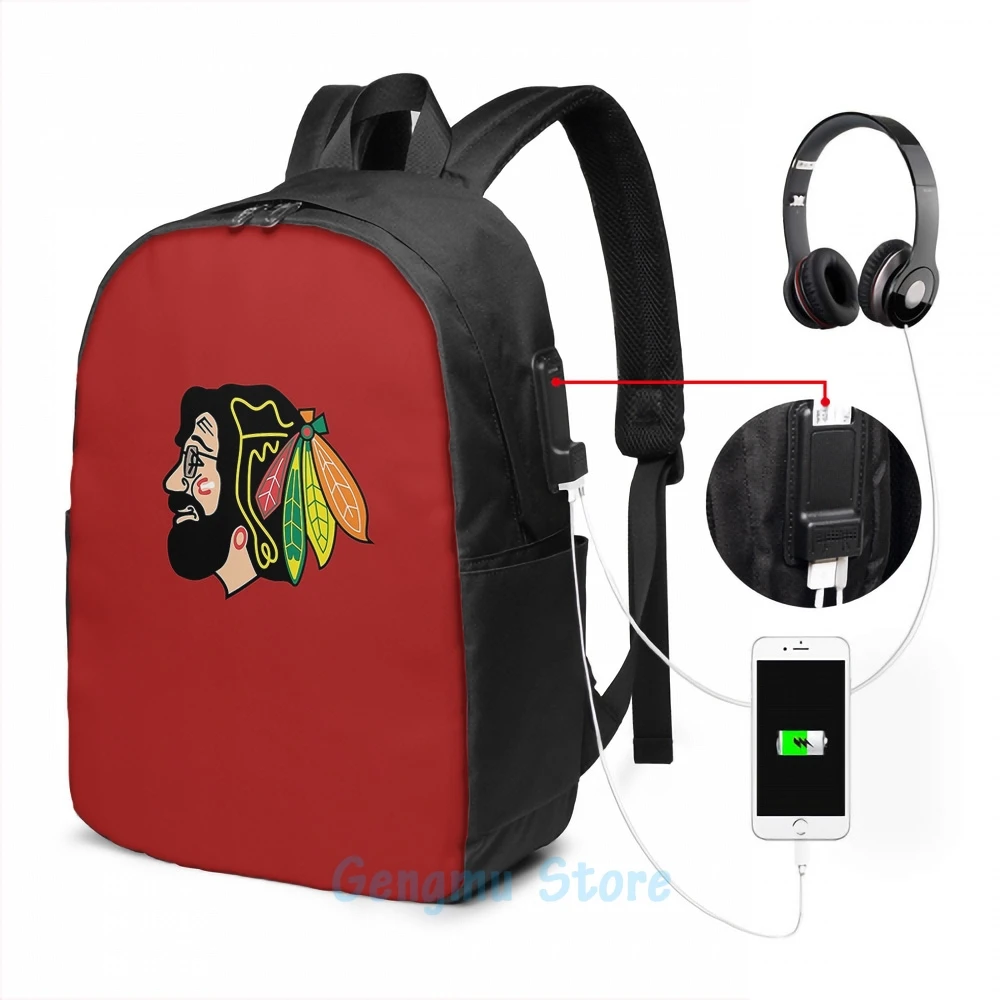 Забавный рюкзак с графическим принтом &quotJerry Hawk" &quotBlackhawks" Garcia"