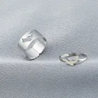 Yungqi набор металлических геометрических колец в стиле панк с животным дельфином открывающаяся пряжка на указательный палец соединительное кольцо с хвостом для женщин очаровательные ювелирные изделия кольца