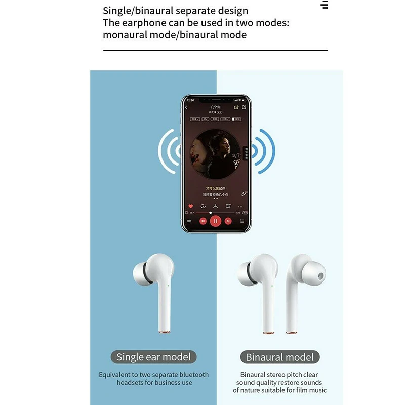 

J3 Pro Wireless Bluetooth 5.2 True Wireless Earplug LED Battery Display TWS Stereo Bluetooth Earphone Fitness Running Sports