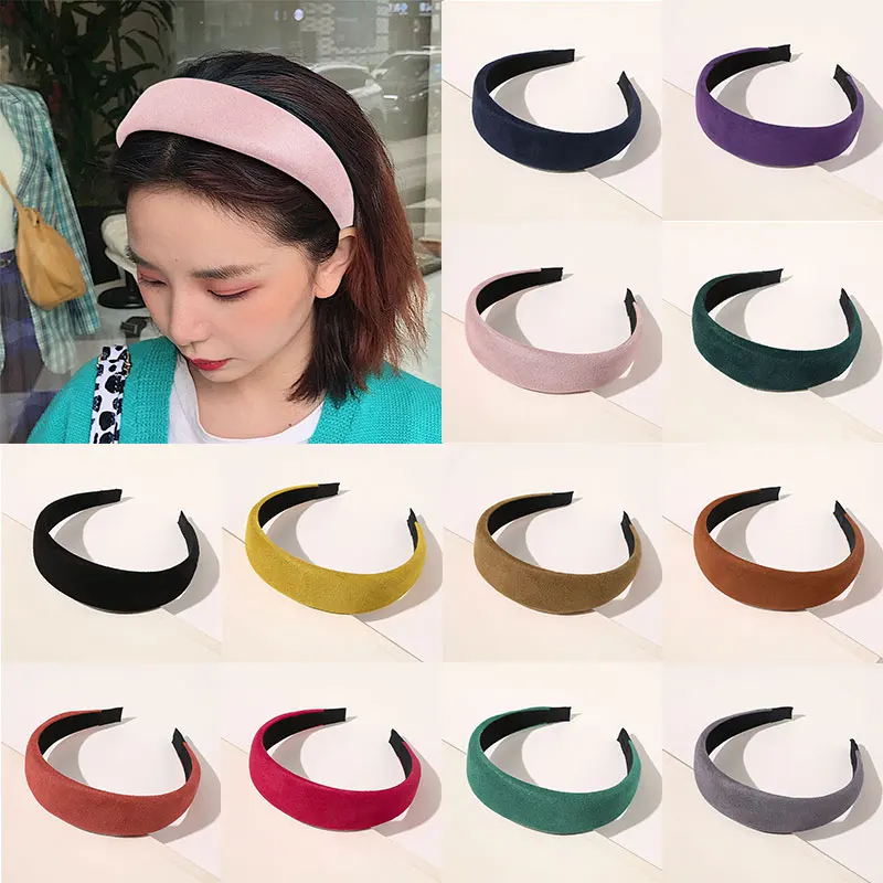 

Обруч для волос Женский, однотонный, с мягкой подкладкой