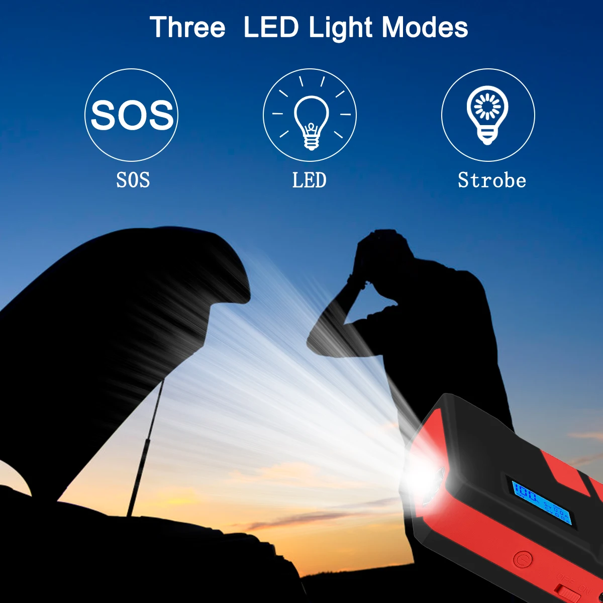 Новое пусковое устройство AsperX для автомобильного аккумулятора зарядки внешний