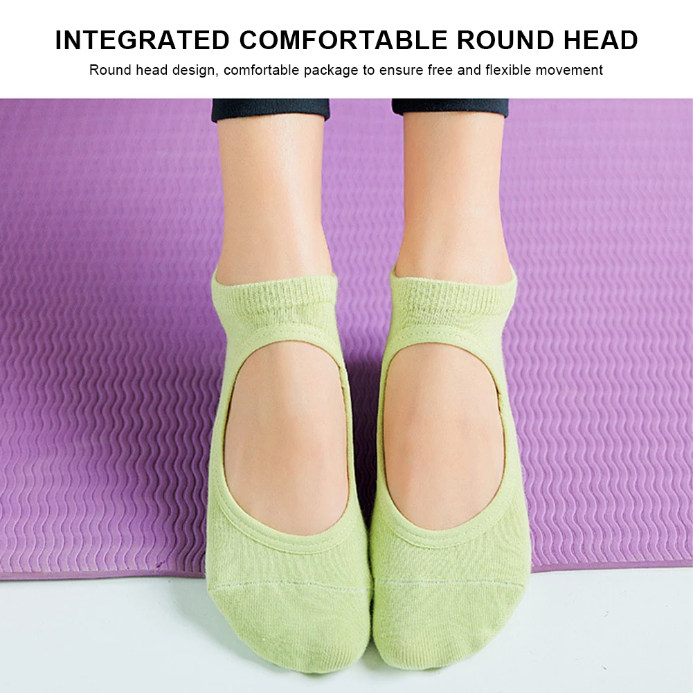 

Yoga Socks Non-Slip Cotton Socks Female Yoga Sports Pilates Barre Fitness Hospital Socks for Women High Quality High Recommend