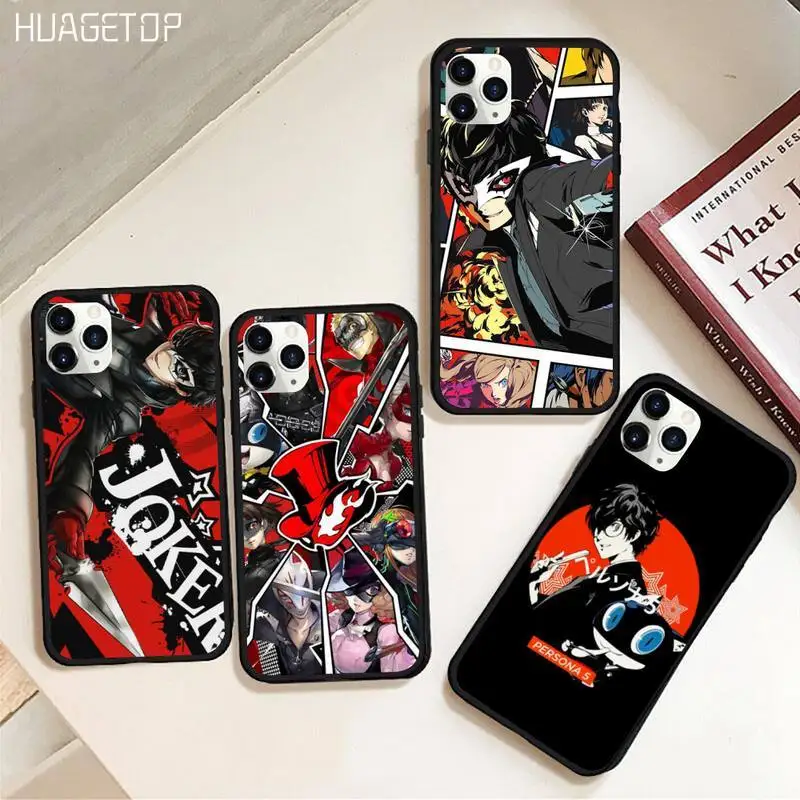 

HUAGETOP Persona 5 Take Your Heart Shell Phone Case Rubber for iPhone 11 pro XS MAX 8 7 6 6S Plus X 5S SE 2020 XR case