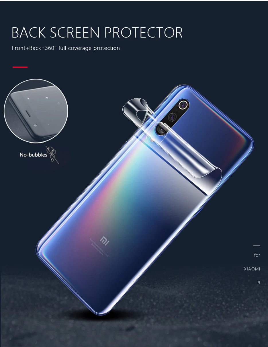 3D пленка для Xiao mi 9t mi 9t pro 9 9se A3 8 8se защита экрана полная задняя Гидрогелевая пленка на красном mi K20 Note 7 6 pro не стекло