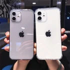 Прозрачный силиконовый чехол карамельного цвета для iPhone 12 Mini 11 Pro Max 7 8 Plus X XR XS Max SE 2020, модный защитный чехол для камеры