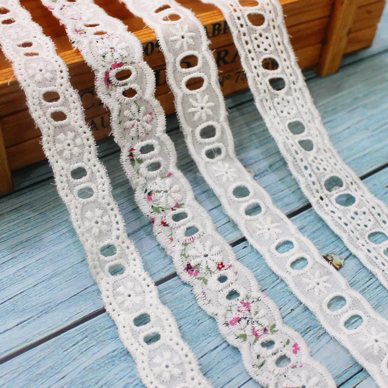 4Y/10Y/лот DIY кружевная отделка вышивка одежды аксессуары хлопчатобумажная ткань