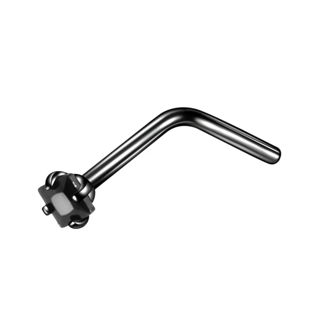 Кольцо-гвоздики в носу из титановой стали 316L с кубическим цирконием 5 шт.