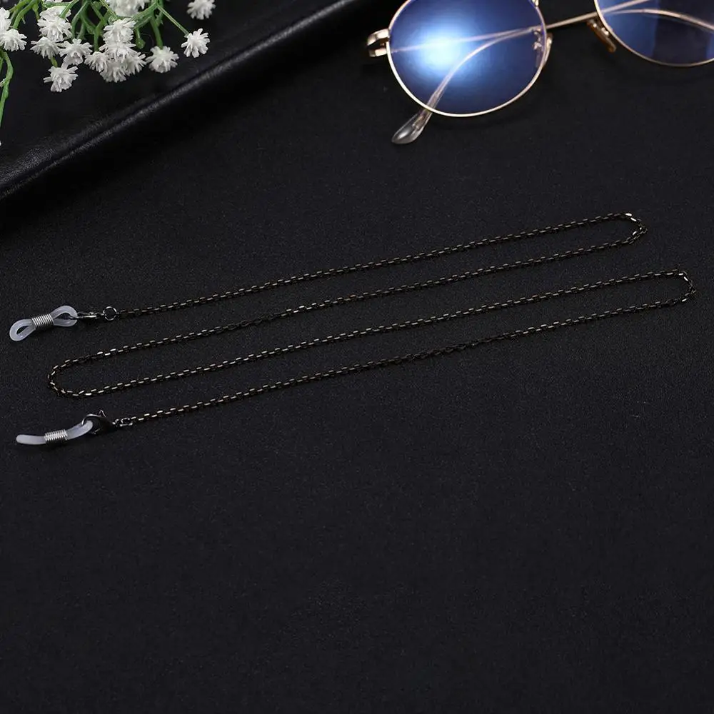 

Lemegeton Vintage Glasses Chain Holder Black Gold Color Sunglasses Cord Eyeglass Neck Retainer Eyewears Holder neck strap Rope