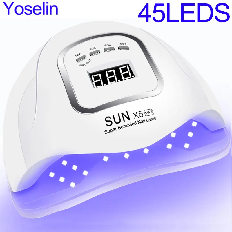 45 LEDS UV LED Lamp For Nails Lamp With Memory Function Professional Nail Dryer For Manicure Nail Art Nail Salon