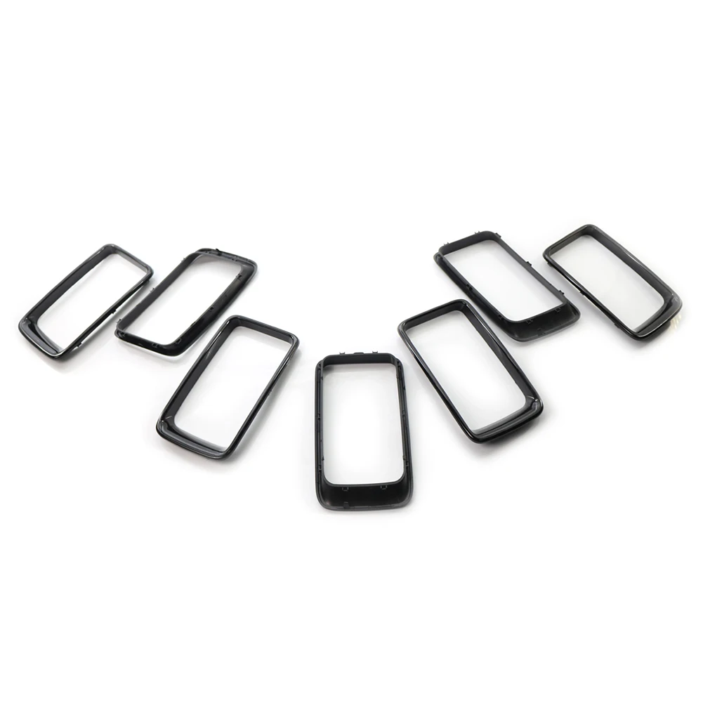 Хромированный/черный Передний решетчатый гриль автомобиля 7 шт./компл. для Jeep Grand