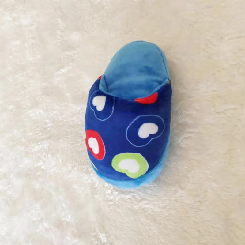 Игрушки для домашних животных тапочки пищащий звук плюшевые флисовые в форме