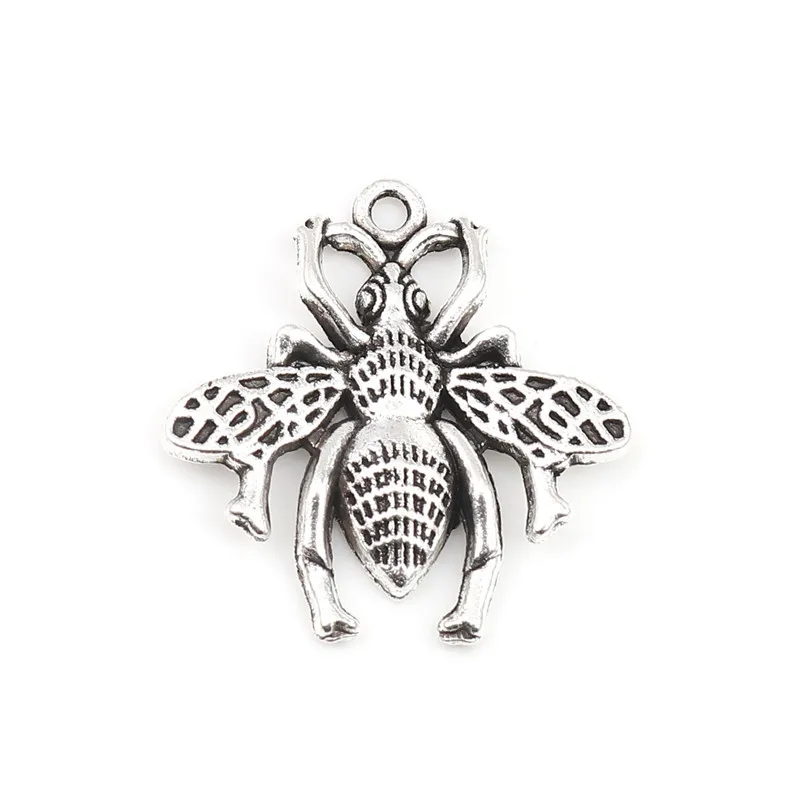 20 шт DoreenBeads Насекомое Подвески пчела животное цинковый сплав Античные