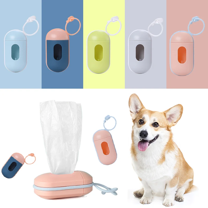 Portable Dog Poop Bag Dispenser Practical Waste Garbage Bags For Pet Training Outdoor Trash Cleaning Pets Dispensers Holder | Дом и сад