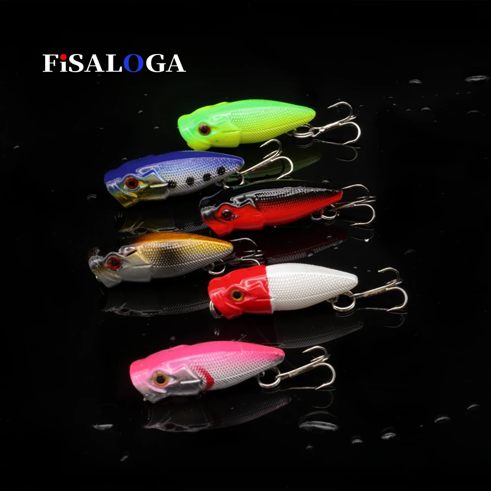 Мини приманка Popper Topwater 2 8 г 35 мм воблеры Stickbait FiSALOGA форель щука Walk Dog Surface приманки