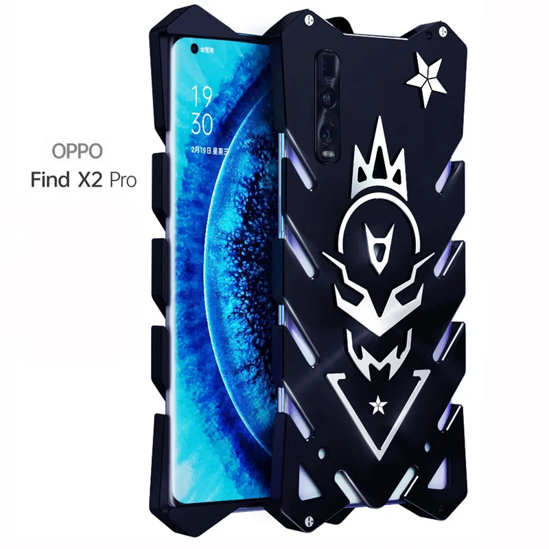Противоударный металлический чехол для OPPO Find X2 Pro противоударный алюминиевый