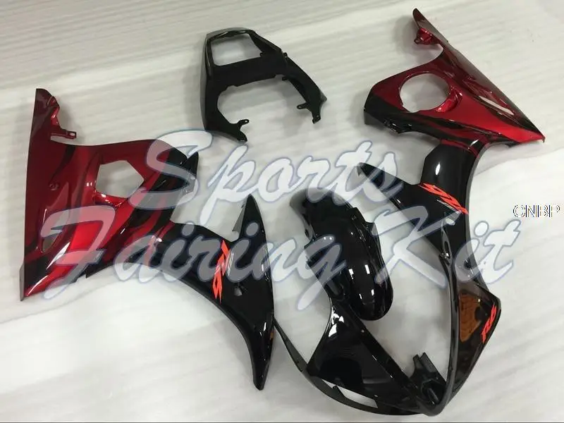 Кузов для YZF R6 2003 - 2005 черно-красный обтекатель 2004 комплекты кузова 03 05 | Автомобили