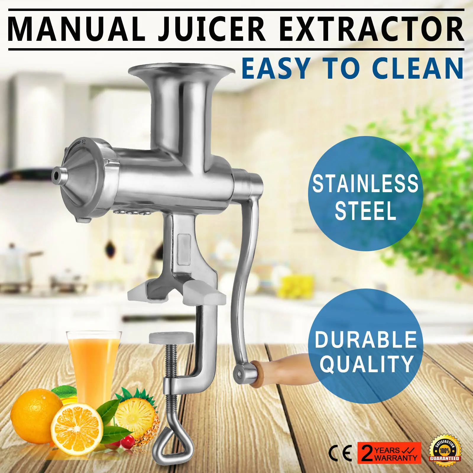 

Ручная Соковыжималка Silver BL-30, нержавеющая сталь, прочная