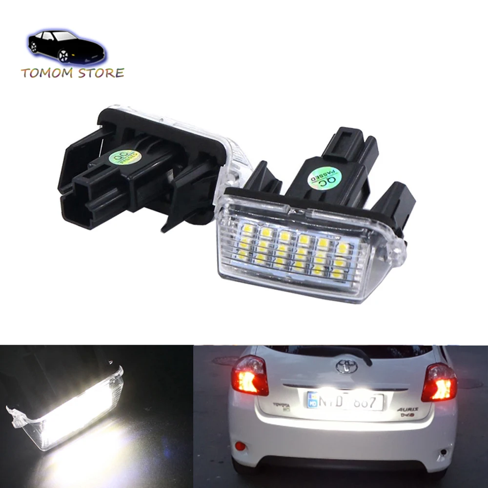 Светодиодный светильник номерного знака для Toyota Auris Avensis Camry Corolla Esquire Levin Noah Prius C