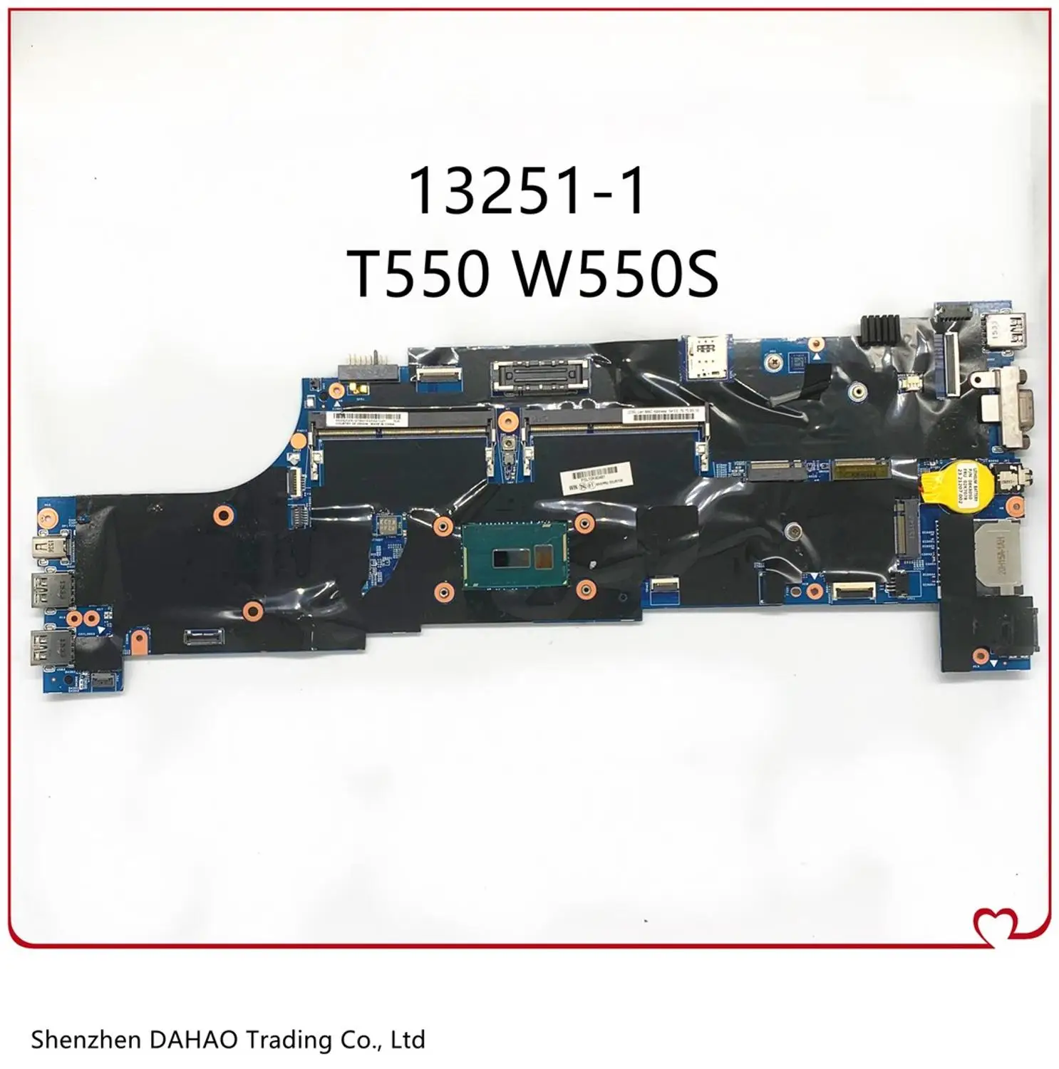 

FRU: 00UR104 00UR106 00JT407 00UR107 00JT408 00UR105 For Lenovo Thinkpad W550S T550 Laptop motherboard With i7 CPU 100% Tested
